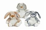 Peluche Nicotoy Lapin assis à billes 20 cm Modèle aléatoire
