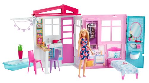 Speelset Barbie Dollhouse to Go