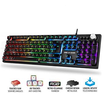 Clavier Spirit Of Gamer Pro K7 Noir