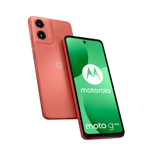 Smartphone Motorola Moto G04s 6,6 Double nano SIM 64 Go Orange corail