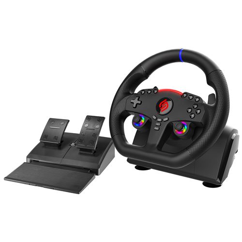 Volant Superdrive 270 GT 5 Volant PS5 LED double sticks rotation 270° avec pédales et palettes au volant. Compatible PS5 et PC - vue 6