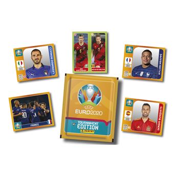 Album 10 pochettes Panini Foot Stickers EURO 2020