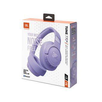 Casque supra-auriculaire sans fil Bluetooth JBL Tune 770NC à réduction de bruit adaptative Violet