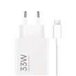Chargeur rapide Xiaomi 33 W Charging combo Type A Blanc
