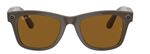 Lunettes de soleil Ray-Ban Stories Wayfarer Large Marron polarisé