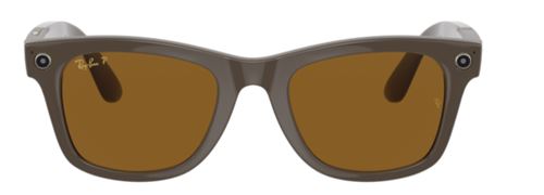 Lunettes de soleil Ray-Ban Stories Wayfarer Large Marron polarisé