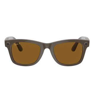 Lunettes de soleil Ray-Ban Stories Wayfarer Large Marron polarisé