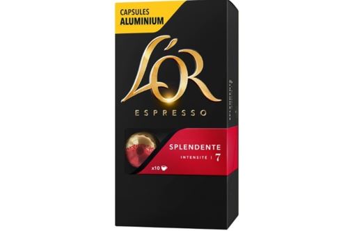 Pack de 10 capsules Maison du Café L'Or Espresso Splendente Intensité 7 -  Achat & prix