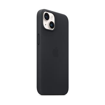 Apple - Coque de protection pour téléphone portable - compatibilité avec MagSafe - cuir - noir minuit - pour iPhone 14