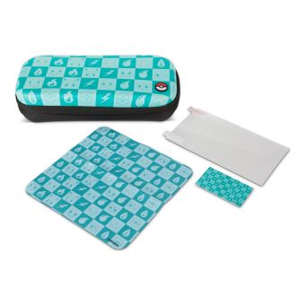 Etui de protection Turquoise PowerA pour Nintendo Switch Lite Damier Pokémon