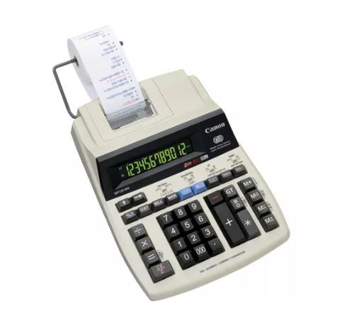 Calculatrice avec imprimante Canon MP-120 MG-ES II 12 chiffres Blanc
