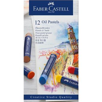 Coffret cartonné 12 pastels à l’huile Faber-Castell Goldfaber