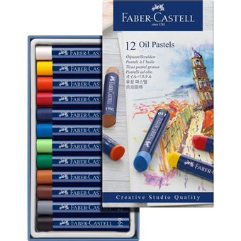 Coffret cartonné 12 pastels à l’huile Faber-Castell Goldfaber