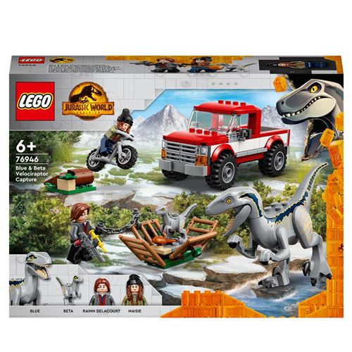 Lego Lego® Jurassic World™ 76946 La Capture Des Vélociraptors Beta Et Blue
