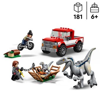 LEGO® Jurassic World™ 76946 La capture des Vélociraptors Beta et Blue