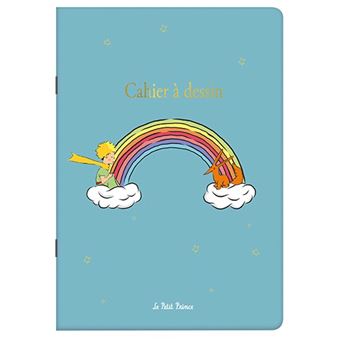 CAHIER A DESSIN A5 - 48P - COLLECTION LE PETIT PRINCE ENFANTS - ARC EN CIEL