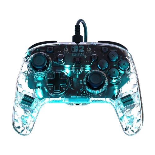 Manette filaire Turtle Beach® Afterglow™ Transparent pour Nintendo Switch™ 2 Nintendo Switch™ et Nintendo Switch™ Modèle OLED