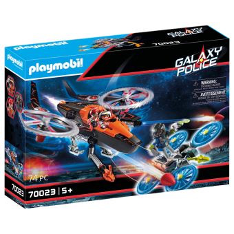 Playmobil Galaxy Police 70023 Hélicoptère et pirates de l'espace