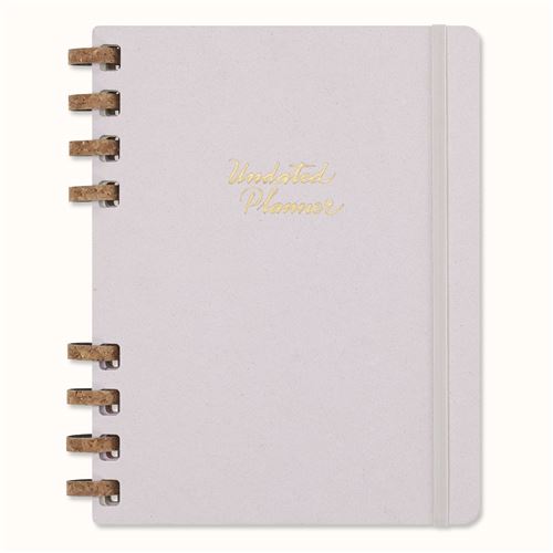 Agenda civil à spirales Moleskine non daté Format XL Raisin