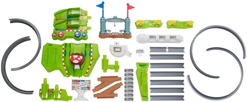 Hot Wheels Circuit Lanceur Mario Kart Avec Véhicule - Coffret Jeu Vidéo Enfant Dès 3 Ans