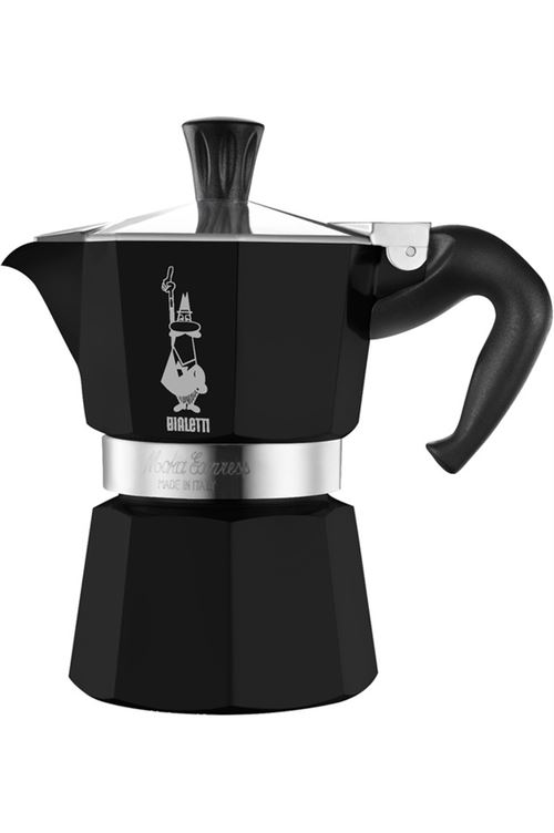 Bialetti Moka Express - Percolator - 130 ml - hypnotisch zwart