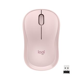 Souris silencieux sans fil Bluetooth Logitech M220 Rose - 1