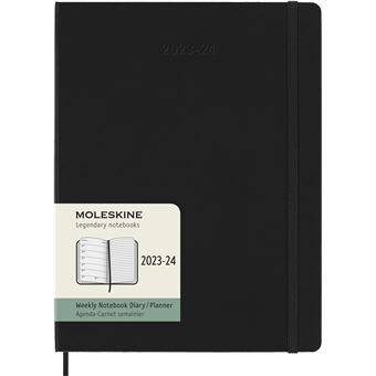 Agenda civil semainier Moleskine Format XL Noir