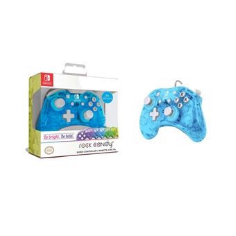 Manette Nintendo Switch filaire PDP Rock Candy Mini Bleu