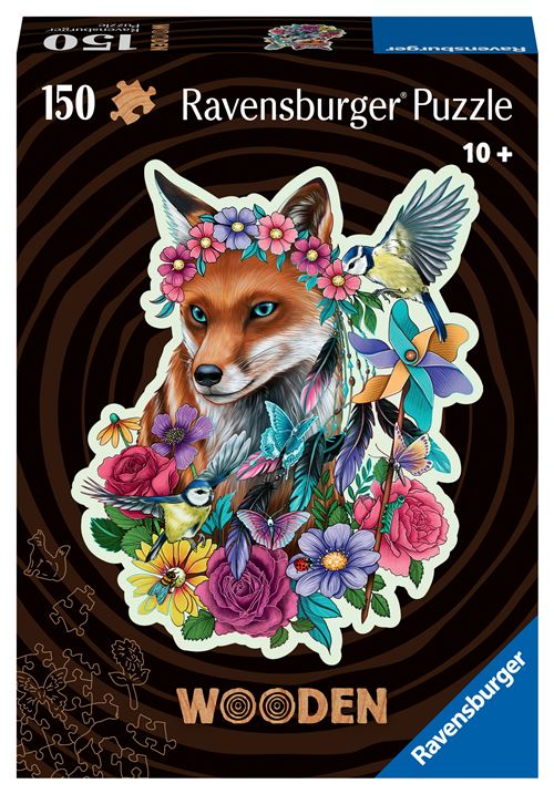 Puzzle en bois 150 pièces Ravensburger Renard coloré