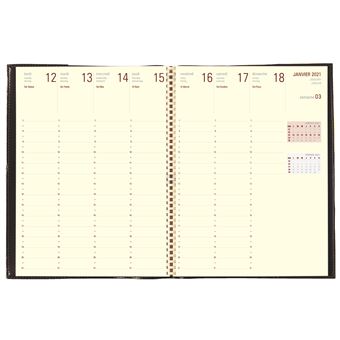 Agenda Semainier Oberthur Kent 27 spiralé Modèle aléatoire