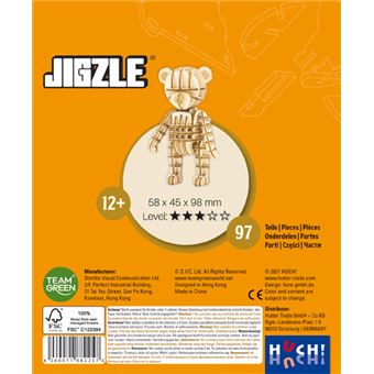 Puzzle 3D Atalia Jeux Jigzle Ours en peluche