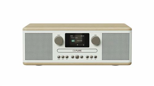 Lecteur CD stéréo Bluetooth Pure Classic C-D6 Blanc coton