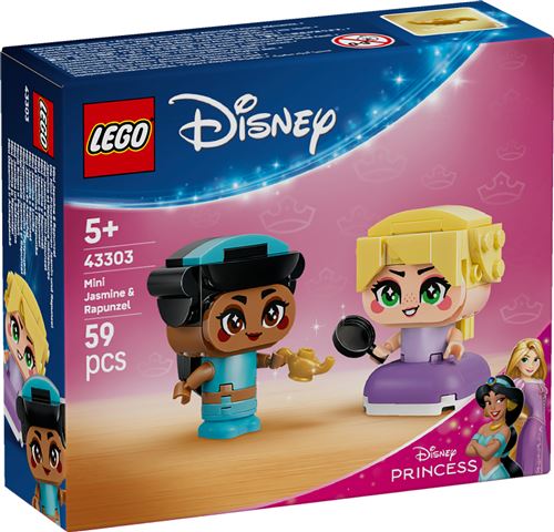 LEGO Disney Princess Jasmine et Raiponce miniatures 43303