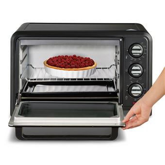 reconditionne MOULINEX Four Chaleur tournante 19L Optimo 19l CT6 modes de cuisson Noir