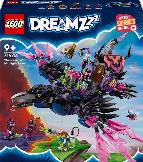 LEGO® DREAMZzz™ 71478 Le corbeau de minuit de la Sorcière des cauchemars