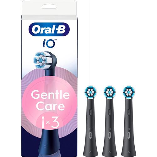 Oral B Brossettes Dentaires Oral-B Io Gentle Care Noire X3