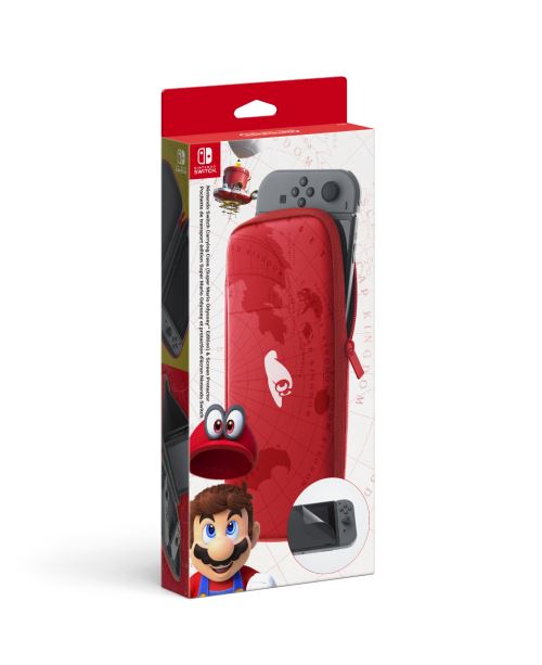 NINTENDO Set D'accessoires Super Mario Odyssey (pochette + Protection D'&eacute;cran)