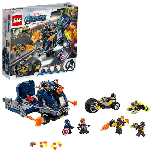 Lego Marvel Super HeroesTM - L'attaque du camion des Avengers, Jouet Marvel Enfant  7 Ans Et Plus, 477 Pièces - 76143 - Comparer avec