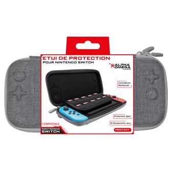 Etui de protection pour Nintendo Switch Alpha Omega Players Gris