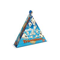Triominos To-Go - Jeu De Voyage Classique Avec Sac, 2 à 4 Joueurs, Dominos Triangulaires