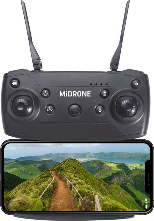Drone Midrone Vision 420HD Wifi FPV 4K Noir - Drone photo vidéo - Achat