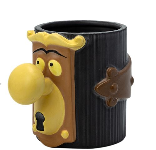 Mug 3D Disney Alice au Pays des Merveilles avec poignée de porte Noir, Marron et Jaune
