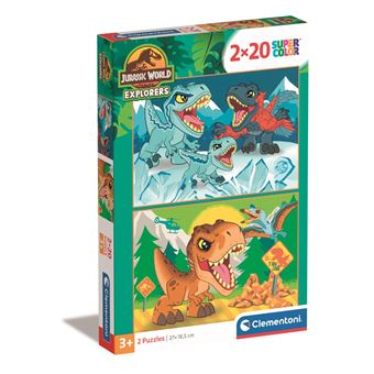 Puzzles 2 x 20 pièces Clementoni Jurassic World - 1
