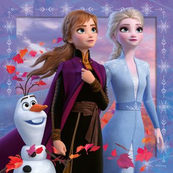 Puzzle 30 pièces La Reine des Neiges 2 Elsa Anna Olaf Frozen