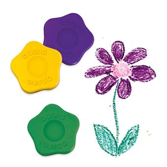 Set de 12 crayons Fleurs Djeco pour les petits