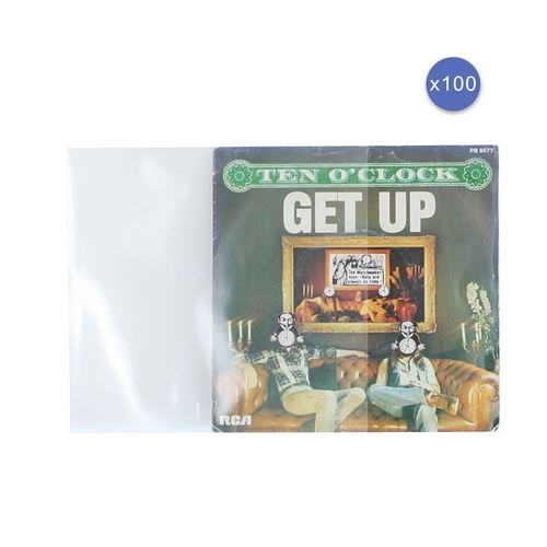 Accessoire Vinyle Enova Hifi PEV 100 HC 45T – Lot de 100 Pochettes Haute Qualité