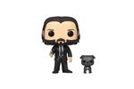 John Wick - Figurine POP! John Wick costume noir avec son chien 9 cm