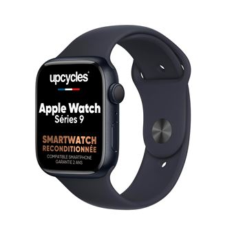 Apple Watch Series 9 Boitier en Aluminium Minuit de 41 mm avec bracelet Bleu et Noir Reconditionne Grade A Apple Watch Achat prix fnac