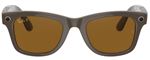 Lunettes de soleil Ray-Ban Stories Wayfarer Marron polarisé