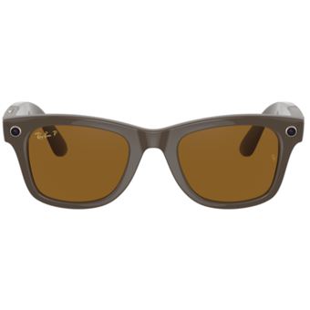 Lunettes de soleil Ray-Ban Stories Wayfarer Marron polarisé